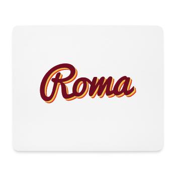 Roma Italien Typografie - Mousepad (Querformat) - Weiß - Vorne
