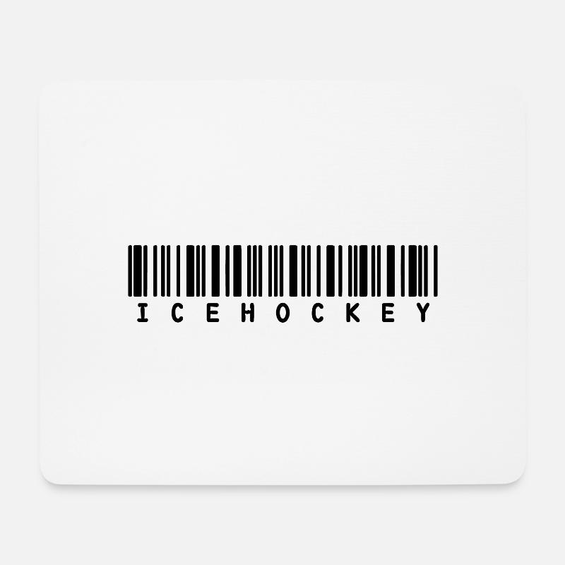 Hockey / Icehockey / Eishockey - Mousepad (Querformat) - Weiß