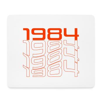Millésime 1984 - Tapis de souris (format paysage) - blanc - Devant