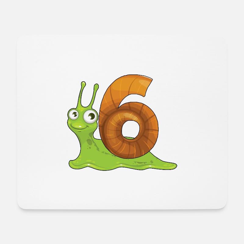 6. Geburtstag Mädchen Junge 6 Jahre Geschenk - Mousepad (Querformat) - Weiß