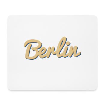 Berlin Script Vintage Wortmarke - Mousepad (Querformat) - Weiß - Vorne