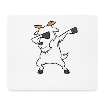 Dabbing Ziege Lustige Dabbende Ziege - Mousepad (Querformat) - Weiß - Vorne