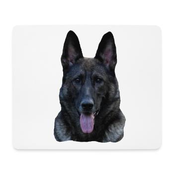 Berger gris berger allemand sport - Tapis de souris (format paysage) - blanc - Devant