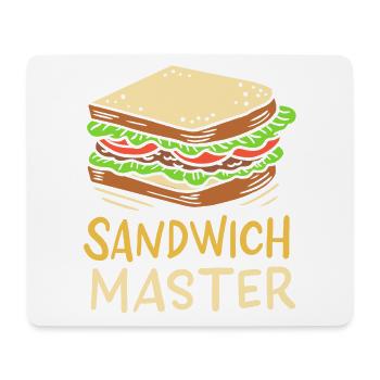Sandwich - Tapis de souris (format paysage) - blanc - Devant