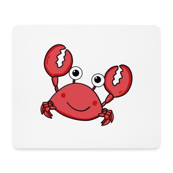 Krabbe - Mousepad (Querformat) - Weiß - Vorne