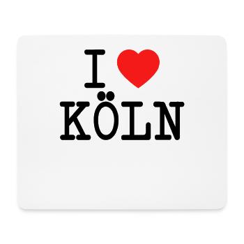 J'adore Cologne I Love Cologne Fan de carnaval de Cologne - Tapis de souris (format paysage) - blanc - Devant
