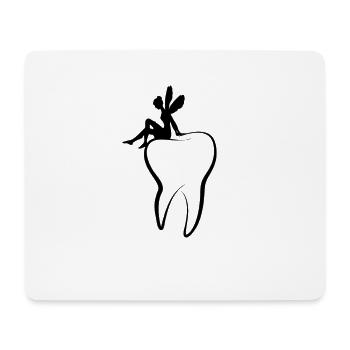 Zahnfee - Mousepad (Querformat) - Weiß - Vorne