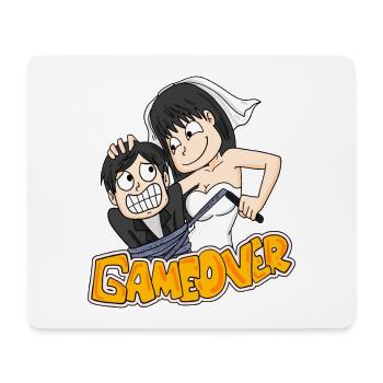 Game Over Hochzeit lustig Geschenk - Mousepad (Querformat) - Weiß - Vorne