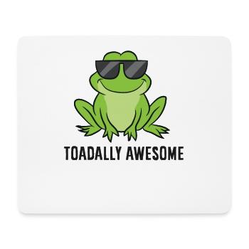 Cute Frog Lover Gift Toadally Awesome Funny Toad - Mousepad (Querformat) - Weiß - Vorne