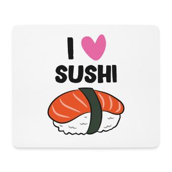 I Love Sushi Kawaii Sushi Japanese Sushi - Mouse Pad (horizontal) - white - Front