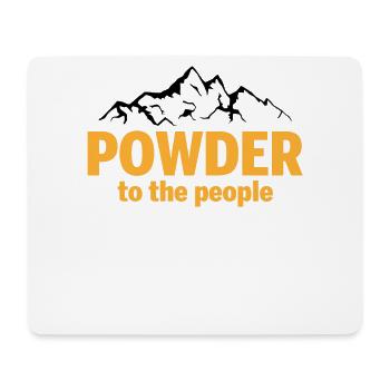 Powder To The People - Mouse Pad (horizontal) - white - Front