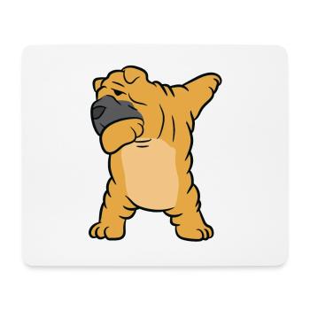 Chinese Shar Pei Dog Kids Dabbing Shar Pei Dog - Tapis de souris (format paysage) - blanc - Devant