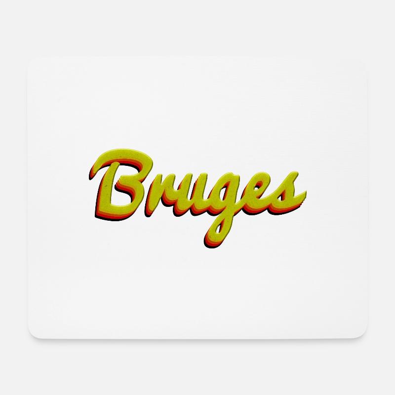 Bruges Bruges Belgique - Tapis de souris (format paysage) - blanc