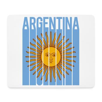 drapeau de l’Argentine t-shirt design sol de mayo - Tapis de souris (format paysage) - blanc - Devant