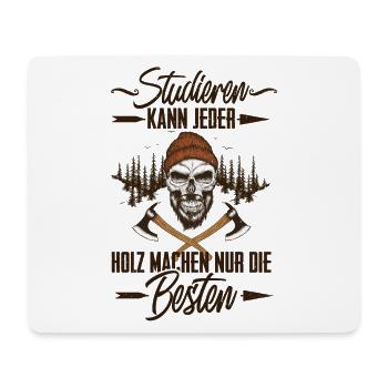 Holzfäller - Mousepad (Querformat) - Weiß - Vorne