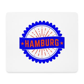 Hamburg Stempel Vintage - Mousepad (Querformat) - Weiß - Vorne
