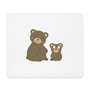 Vater & Ich Gemeinsam - Mousepad (Querformat) - Weiß - Vorne