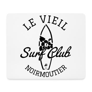 Noirmoutier le Vieil Surf Club - Tapis de souris (format paysage) - blanc - Devant