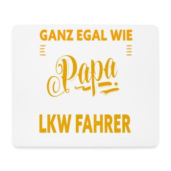Papa Lkw Fahrer - Mousepad (Querformat) - Weiß - Vorne