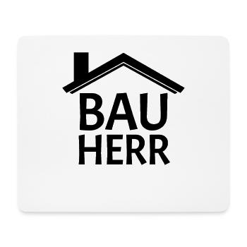 Bauherr - Mousepad (Querformat) - Weiß - Vorne