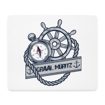GRAAL MÜRITZ - Dein Statement für den Darß - Mousepad (Querformat) - Weiß - Vorne