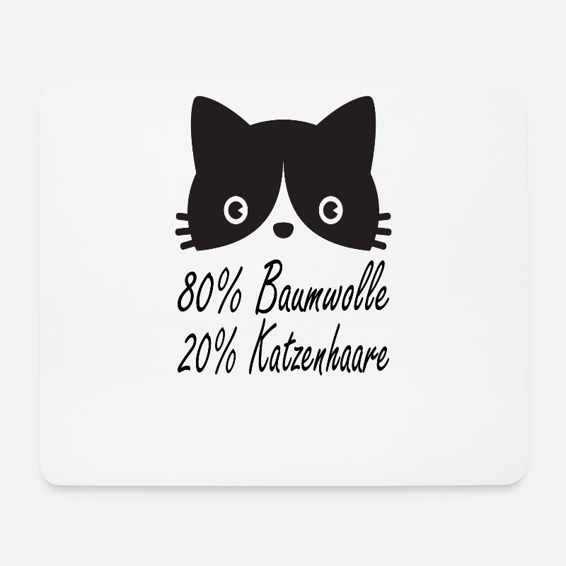 Katze Katzenliebhaber Kitten Lustiger Katzen - Mousepad (Querformat) - Weiß