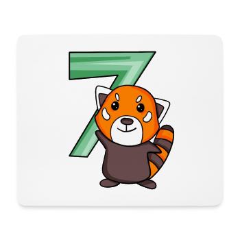 Panda rouge - Tapis de souris (format paysage) - blanc - Devant