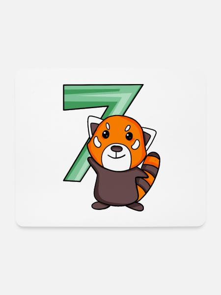 Red Panda - Mouse Pad (horizontal) - white