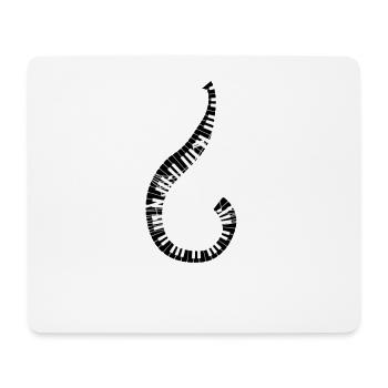 Partition musicale en spirale - Tapis de souris (format paysage) - blanc - Devant