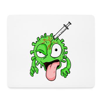 Virus vacciné - Tapis de souris (format paysage) - blanc - Devant
