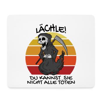 Sensenmann Retro Spruch lustig - Mousepad (Querformat) - Weiß - Vorne
