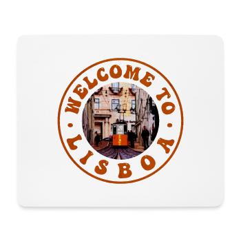 Welcome to Lisbon Tramnostalgia - Mouse Pad (horizontal) - white - Front