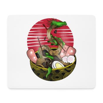 Drachen ramen - Mousepad (Querformat) - Weiß - Vorne