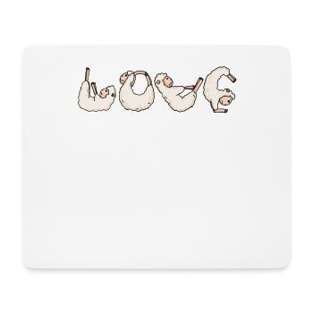Love Yoga Fitness Alpaca - Mouse Pad (horizontal) - white - Front