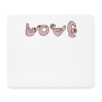 Love Yoga Fitness Sloth Love - Mouse Pad (horizontal) - white - Front