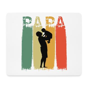 Papa und Sohn das Team Geschenkidee Vatertag - Mousepad (Querformat) - Weiß - Vorne