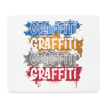 Graffiti - Mousepad (Querformat) - Weiß - Vorne