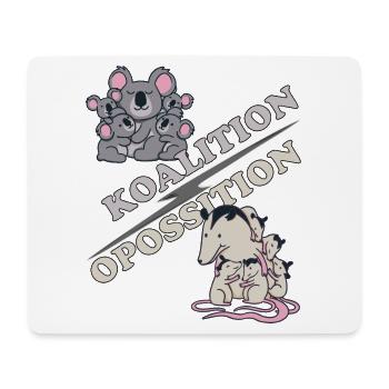 Pro Contra Debattieren Politik Meme Koala Opossum - Mousepad (Querformat) - Weiß - Vorne