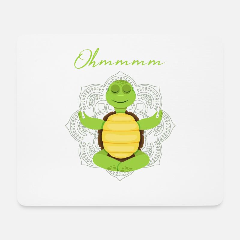 Schildkröte - Mousepad (Querformat) - Weiß