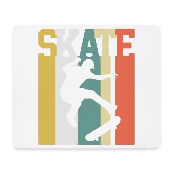 Skaten Skater Skate Vintage - Mousepad (Querformat) - Weiß - Vorne