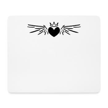 Heart Angel Angel Wings - Mouse Pad (horizontal) - white - Front