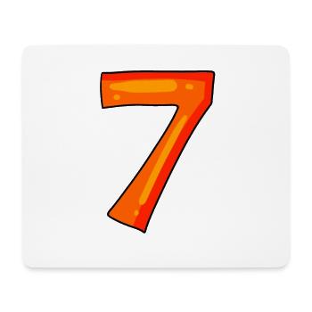 7 - Mousepad (Querformat) - Weiß - Vorne