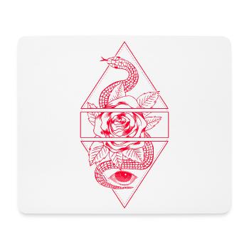Schlange Aesthetic Clothing Soft Grunge Goth Punk - Mousepad (Querformat) - Weiß - Vorne