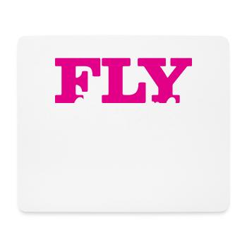 Pilotin Girl Luftfahrt Fliegen - Mousepad (Querformat) - Weiß - Vorne