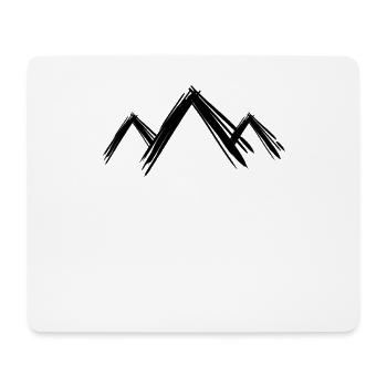 Berg Berge Wandern - Mousepad (Querformat) - Weiß - Vorne