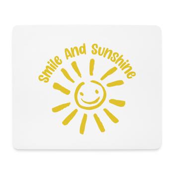 Smile And Sunshine Sunburst  - Mouse Pad (horizontal) - white - Front