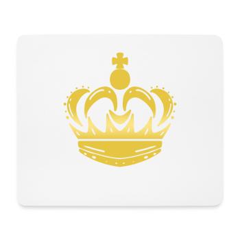 Couronne - Tapis de souris (format paysage) - blanc - Devant