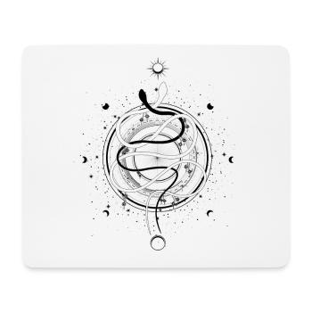 Schlangen Mondphasen Occult Wicca Goth Clothes - Mousepad (Querformat) - Weiß - Vorne