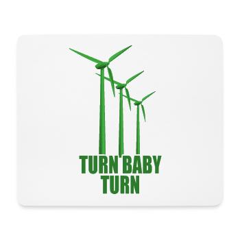 Wind wheel Turn Baby Turn Wind Power Electricity Renewable - Mouse Pad (horizontal) - white - Front