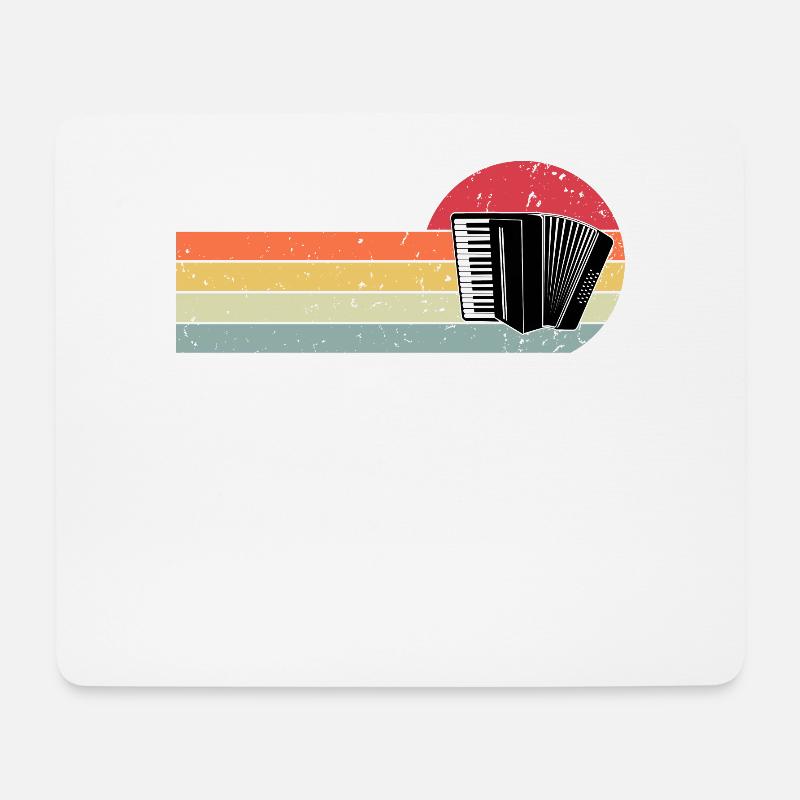 Akkordeon - Mousepad (Querformat) - Weiß